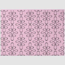 Papel de Tecido de Desvinculação do Lace Preto Vin