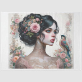 Papel de Tecido de Discussão de Rosas