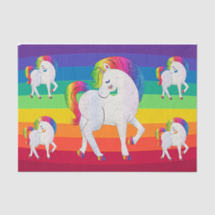 Papel de Tecido de Dissociação do Rainbow Unicorn