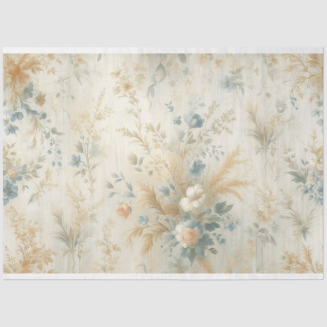 Papel de Tecido de Dissociação Floral (Frente )