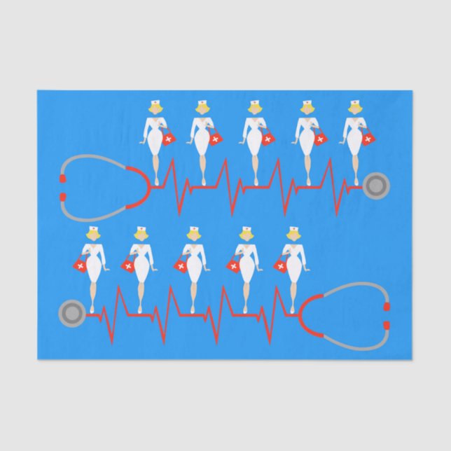 Papel de Tecido de Enfermeira Retroativa (Frente )