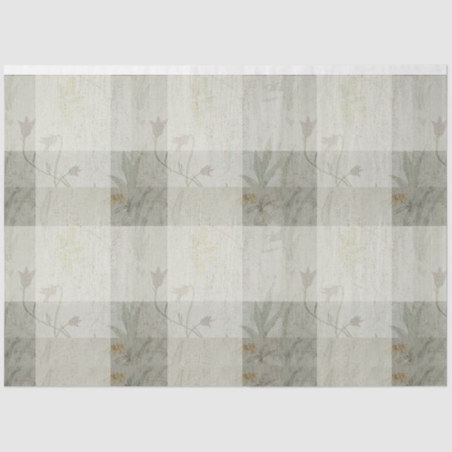 Papel de Tecido de Flor Selvagem (Frente )