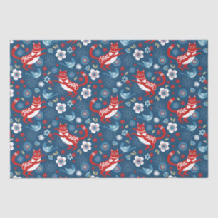 Papel de Tecido de Gato Cinto