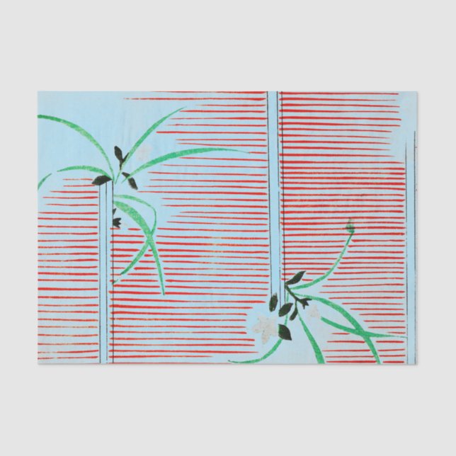 PAPEL DE TECIDO DE IMPRESSÃO DE PADRÃO JAPONÊS EM  (Frente )