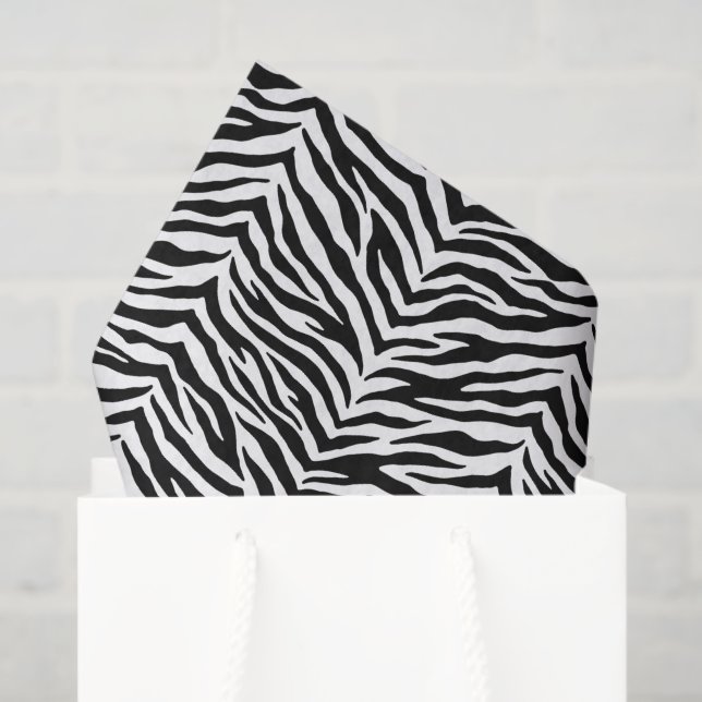 Papel de Tecido de Impressão Zebra (Sacola de presentes)