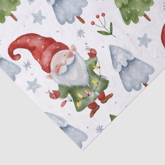 Papel de Tecido de Moldagem Gnome Gift White Water (Detalhes)