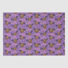 Papel de tecido de morcegos fofinhos