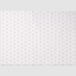 Papel de Tecido de Natal em Floco de Neve Rosa