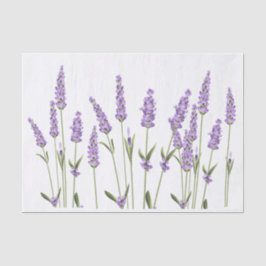 Papel de tecido de ondulação das flores de lavanda