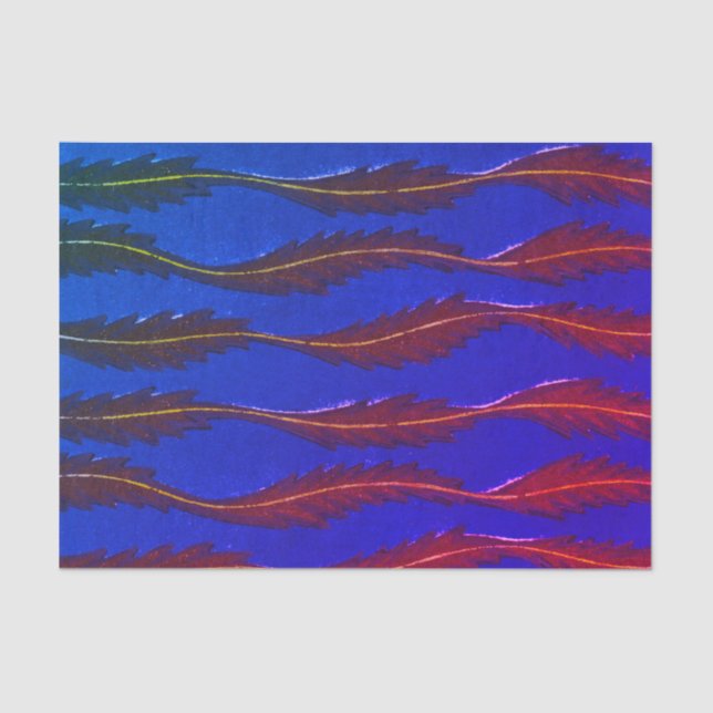 Papel de Tecido de PADRÃO BLUE JAPONÊS (Frente )