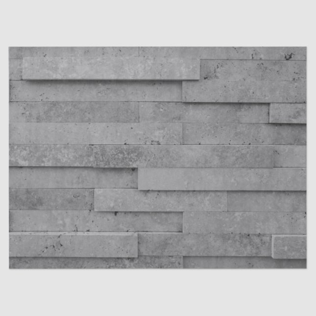 Papel de tecido de pedra cinza (Frente )