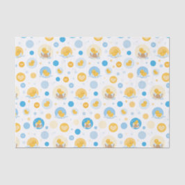 Papel de Tecido de Presente de Bath de Pato Amarel