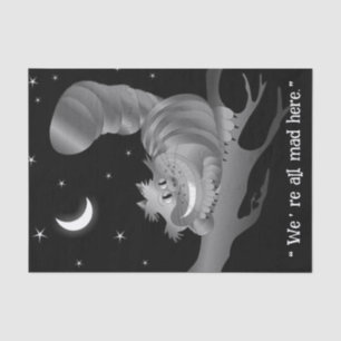 Papel de Tecido de Presente de Gato de Cheshire