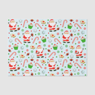 Papel de Tecido de Presente de Natal de Futebol