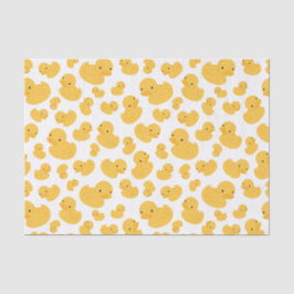 Papel de Tecido de Presente Padrão Pato Amarelo
