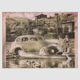 Papel de Tecido de Tempo de Férias Retroativas