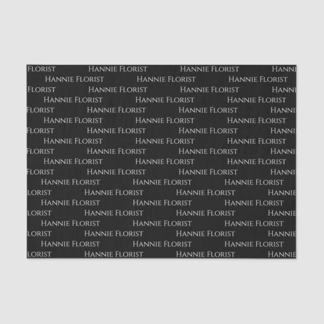 Papel de Tecido de Texto Impressão de Tudo Ocupado (Frente )