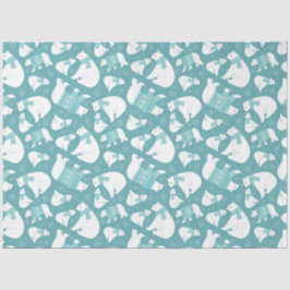 Papel de Tecido de Ursos Polares