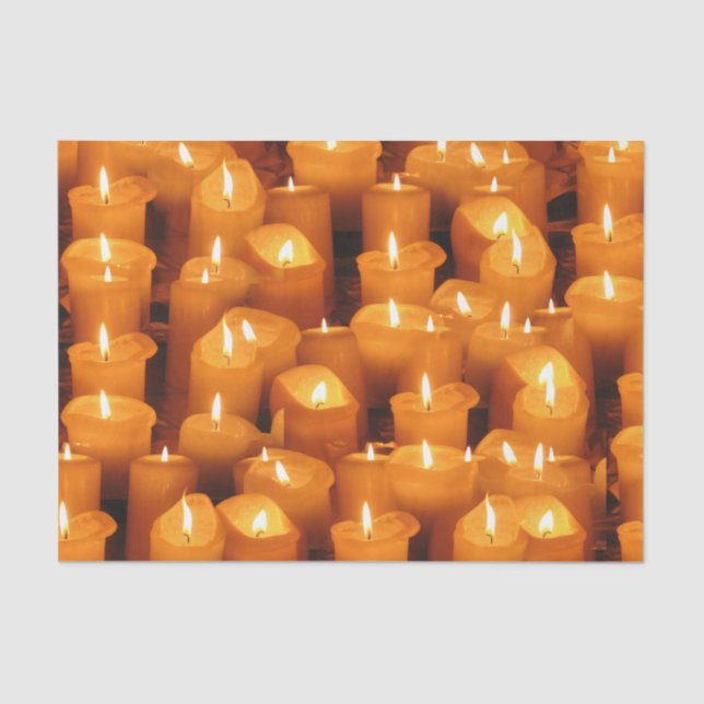Papel de Tecido de Velas de Desejo (Frente )