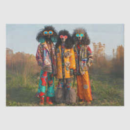 Papel de Tecido Dissociável Hippie