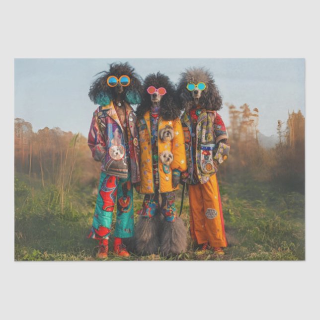 Papel de Tecido Dissociável Hippie (Frente )