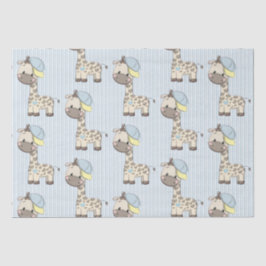 Papel de Tecido do Baby Boy Giraffe Personalizado