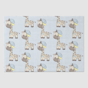 Papel de Tecido do Baby Boy Giraffe Personalizado