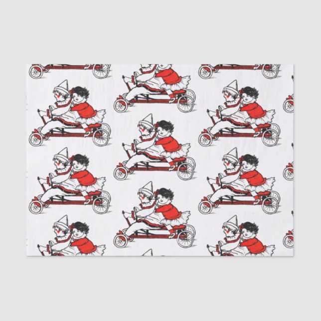 Papel de tecido do Dia de os namorados RETRO (Frente )