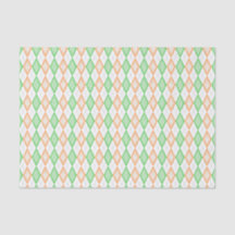 Papel de Tecido do Irish Flag Argyle