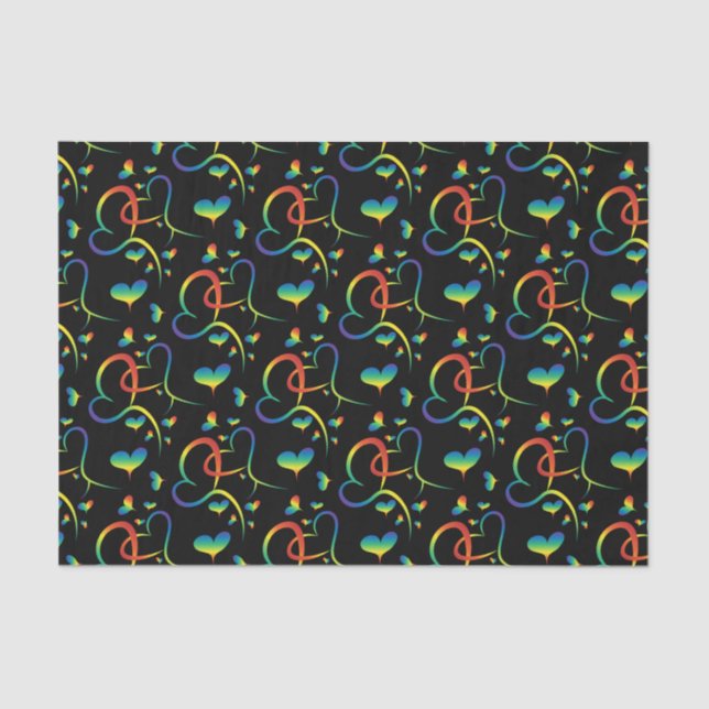 Papel de Tecido do Namorados Rainbow Pried (Frente )