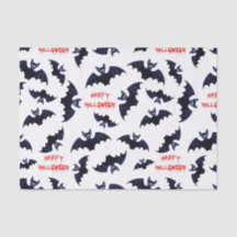 Papel de tecido do padrão do morcego das bruxas