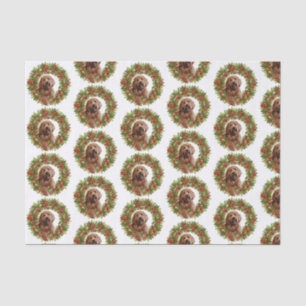 papel de tecido do rabisco de ouro de Natal