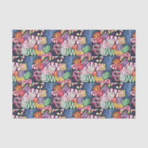 Papel de Tecido Doces de Natal