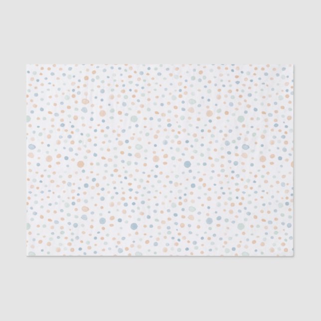 Papel de Tecido Elliot Confetti Watercolor Pontos (Frente )