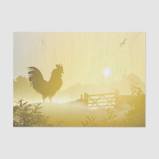 Papel de Tecido Embalando Fazenda Sunny Morning Pa (Frente )