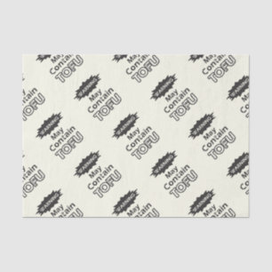 Papel de Tecido Engraçado Tofu