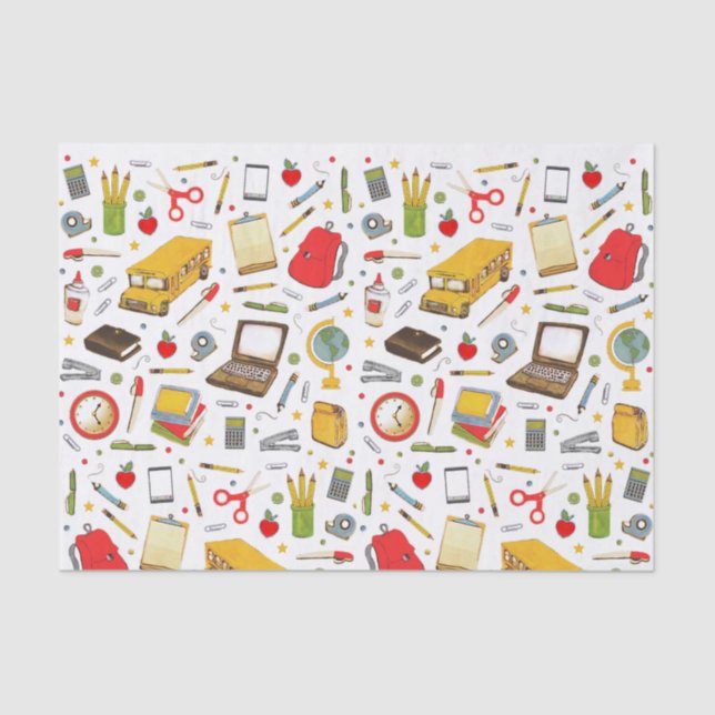 Papel de Tecido Escolar de Professores (Frente )