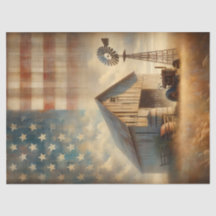 Papel de Tecido Fazenda Americano