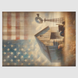 Papel de Tecido Fazenda Americano