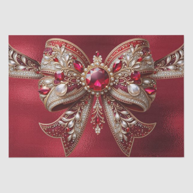 Papel de Tecido Feriado do Arco Vermelho (Frente )