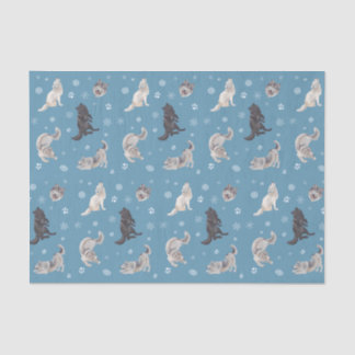 Papel de Tecido Feriado Wolf