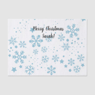 Papel de Tecido Flasto de Neve Personalizado