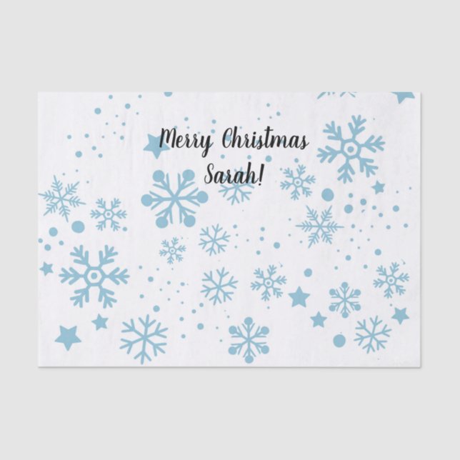 Papel de Tecido Flasto de Neve Personalizado (Frente )