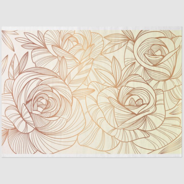 Papel de Tecido Floral (Frente )