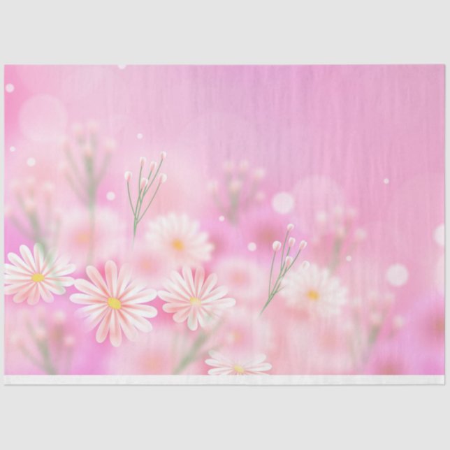 Papel de Tecido Floral (Frente )