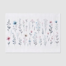 Papel de Tecido Floral