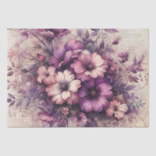 Papel de Tecido Floral de Descaptação Inspirado na