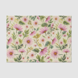 Papel de Tecido Floral Elegante Primavera