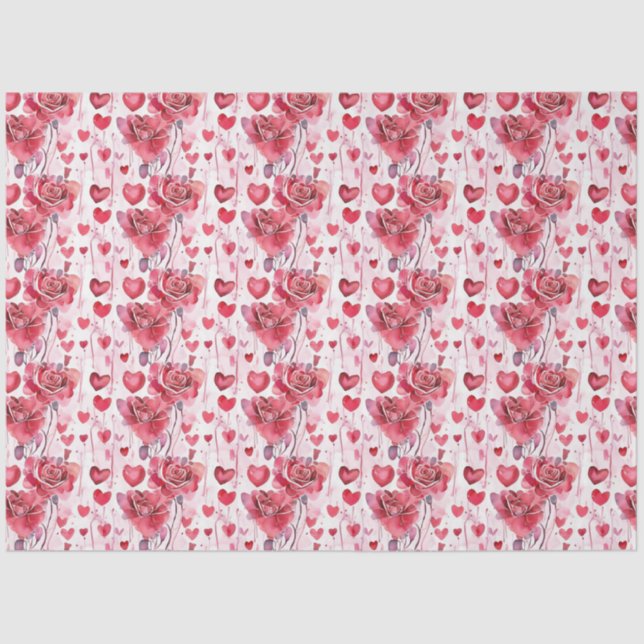 Papel de Tecido Floral Romântico (Frente )