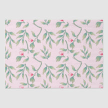Papel de Tecido Floral Rosa Nosegmentado
